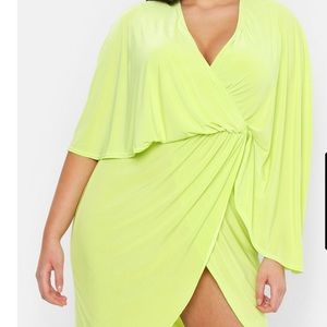 **NWT** Slinky Knot Detail Wrap Midi Dress